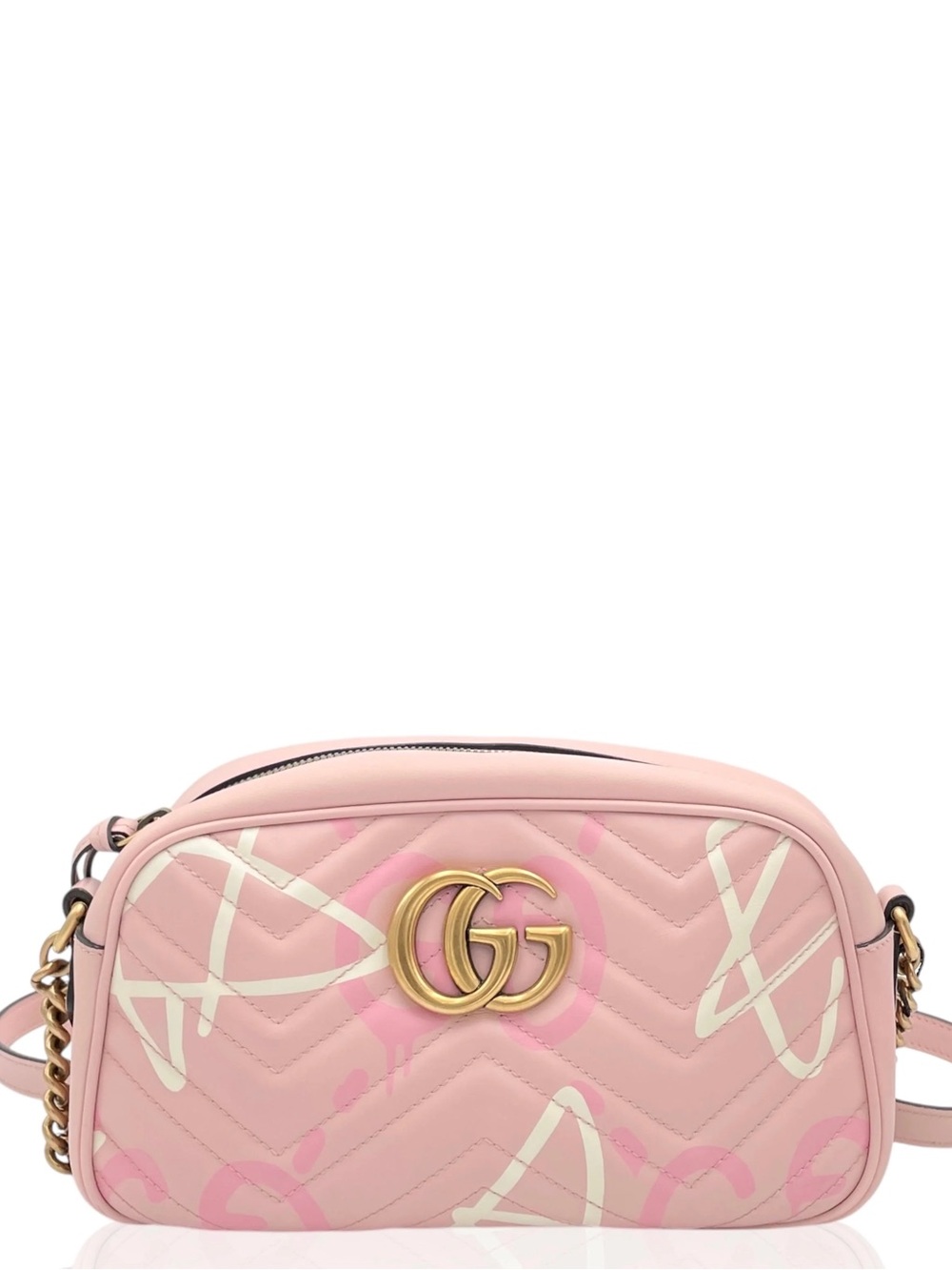 RARE Gucci Pink GG Marmont Small Camera Bag
